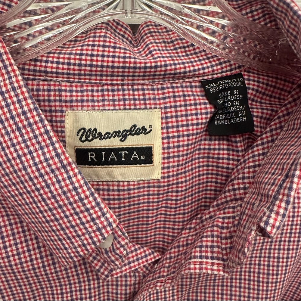 Men's Plaid Casual Shirt 2XL - Picture 2 of 3